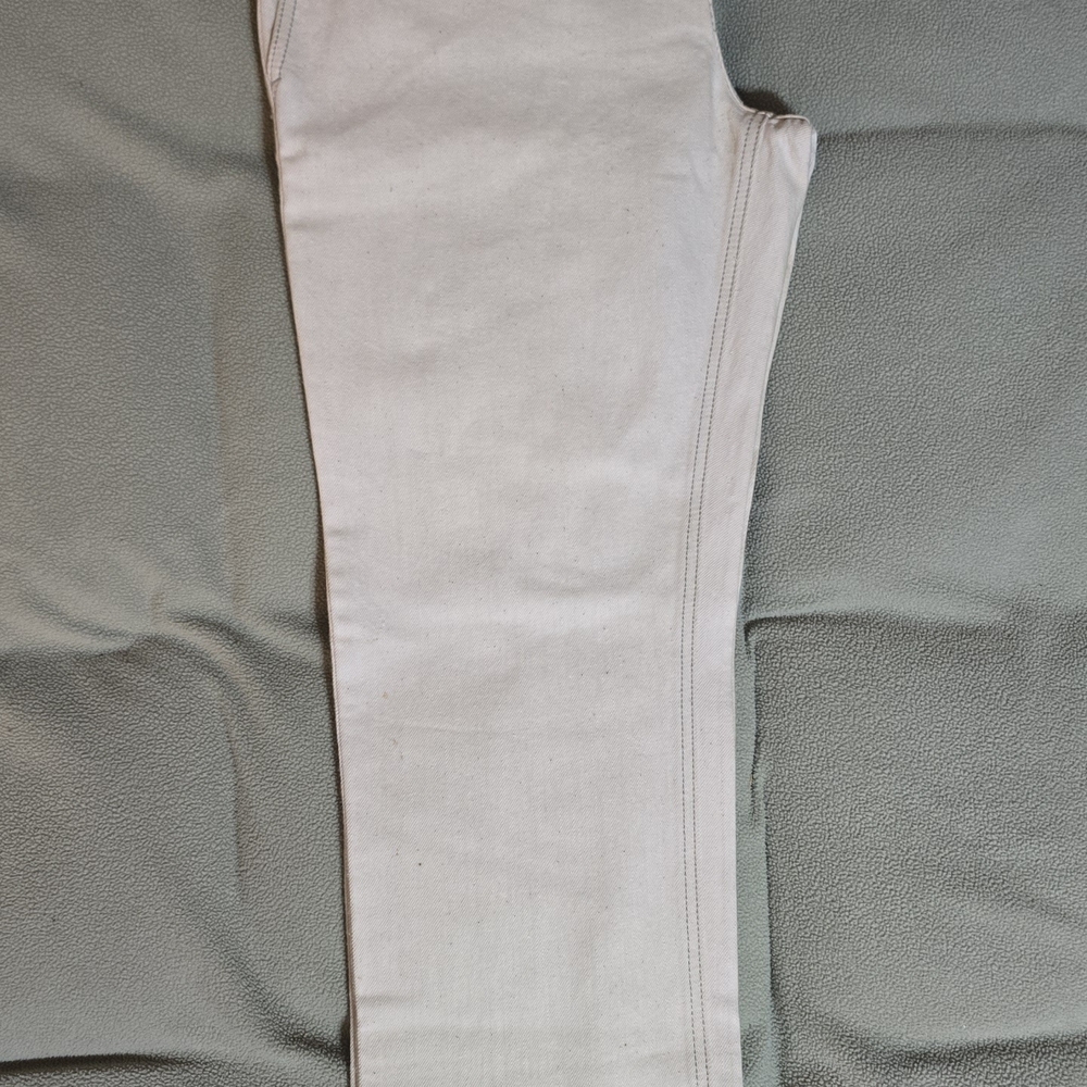 Gucci Cream Denim with Brown Leather Patch